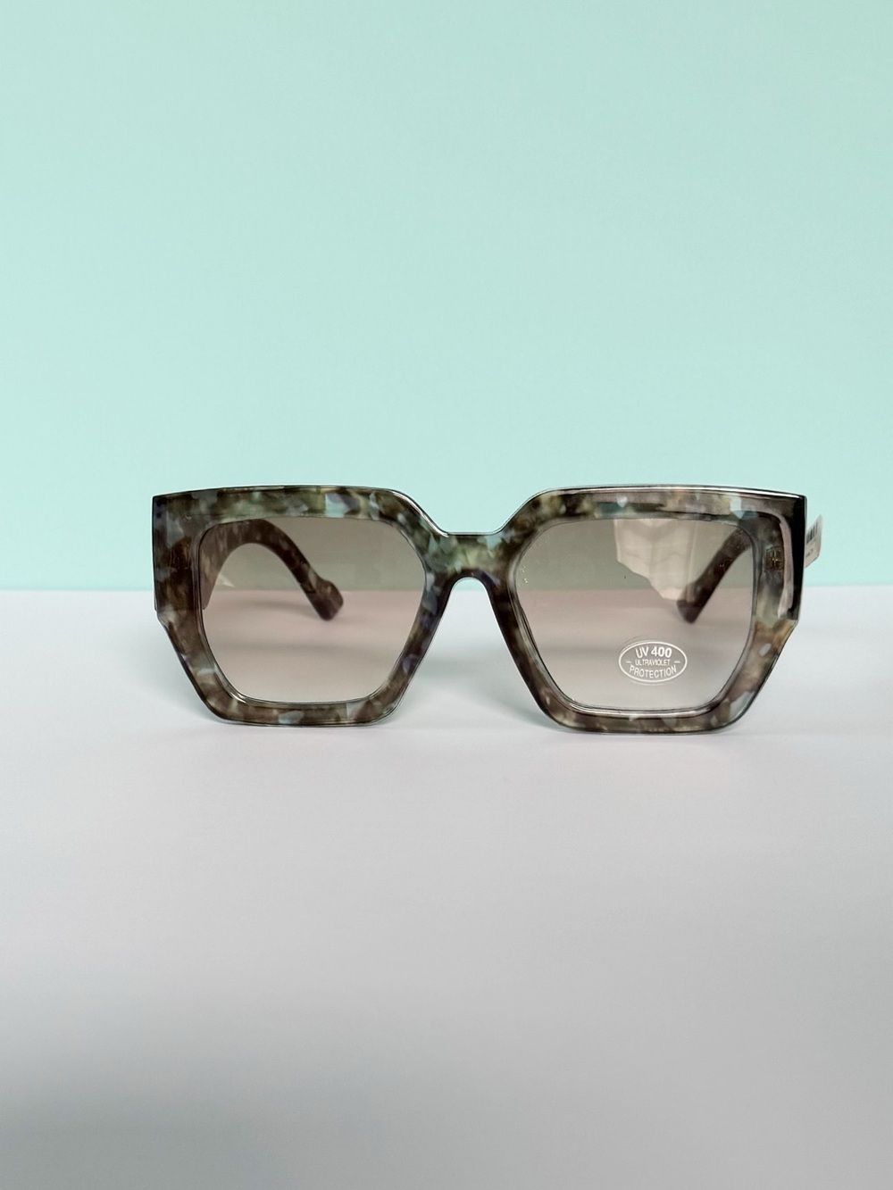 Free People Bel Air Oversized Square Sunglasses in Camo - Picture 4 of 8